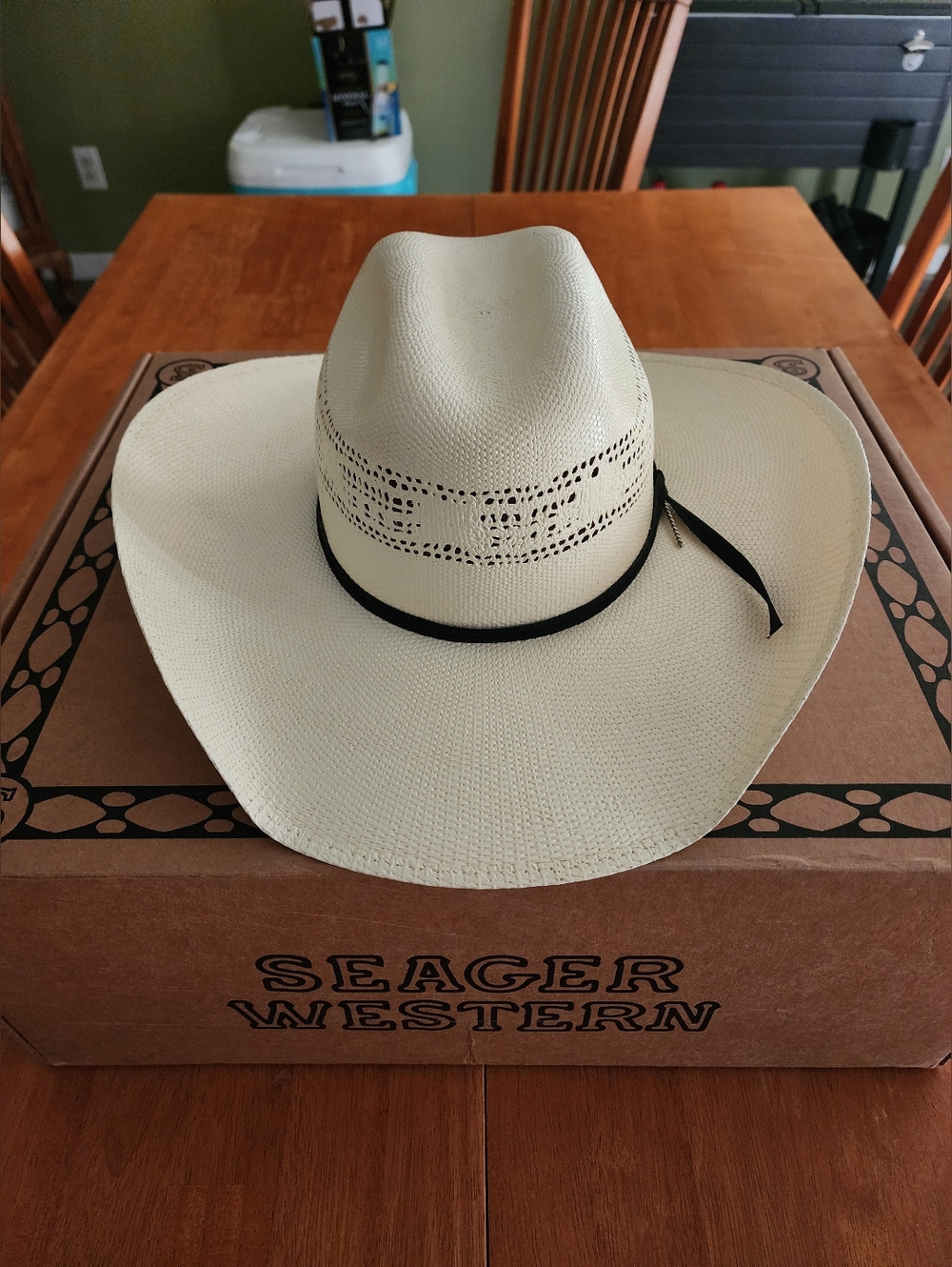 Seager Longhorn 4x Straw Hat